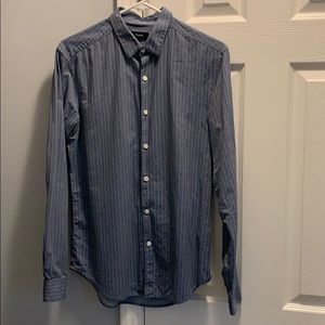 Men’s Theory LS Chambray Button Down - Size S